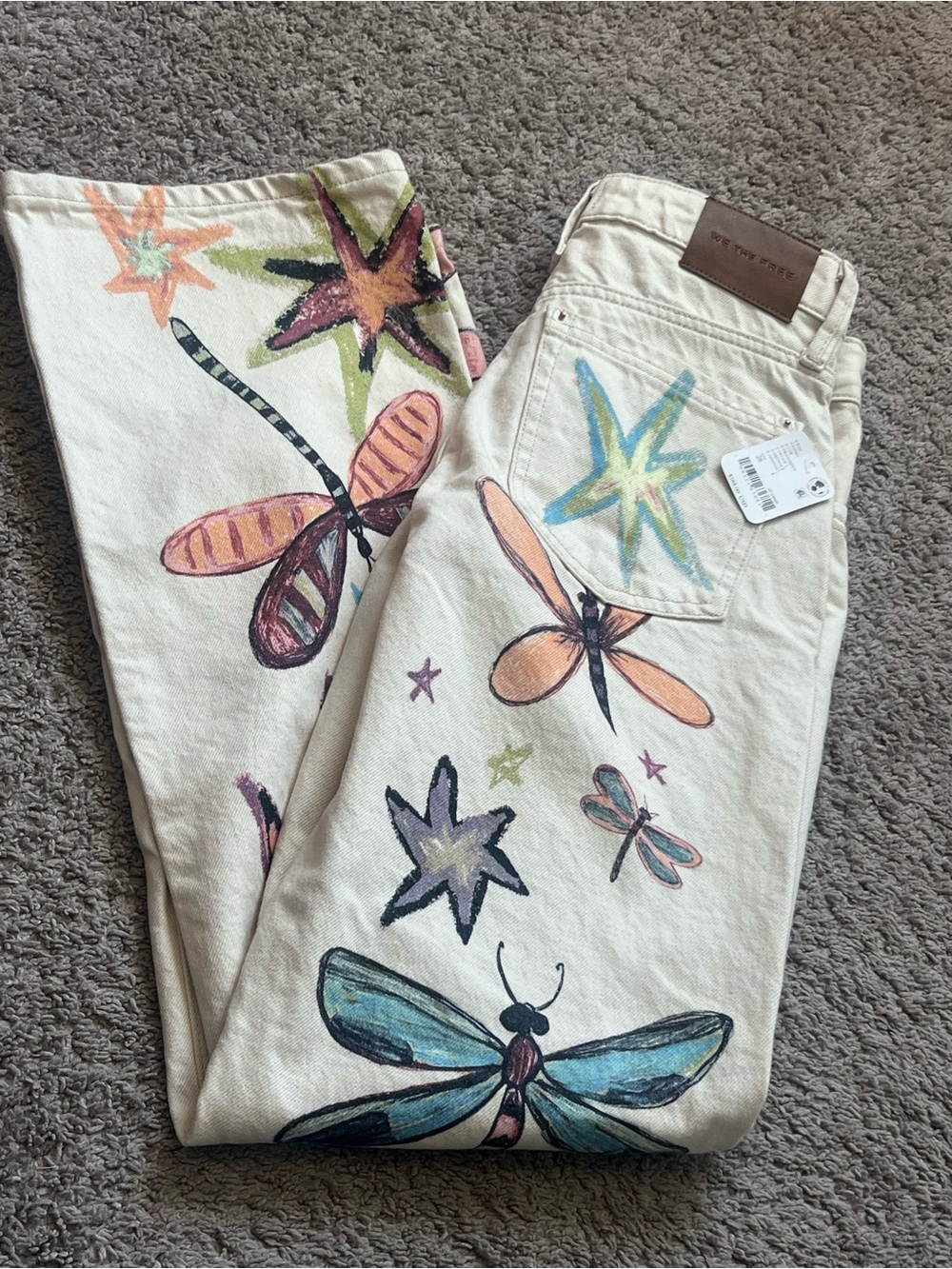 We The Free Tennessee Low-Rise Illusions Jean/ Dragonfly Size 26